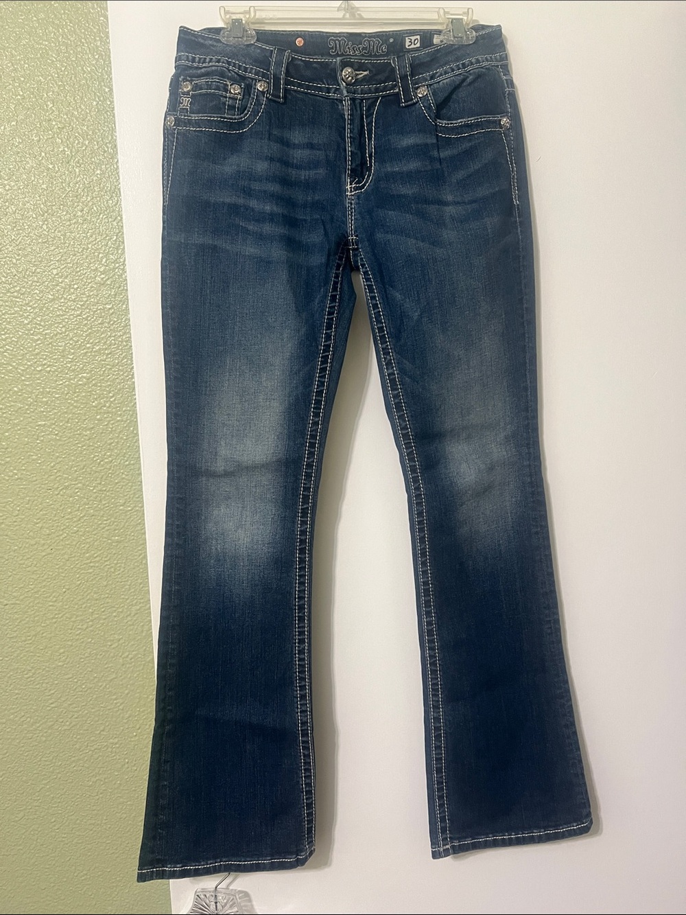 Miss Me Dark Blue Flare Jeans